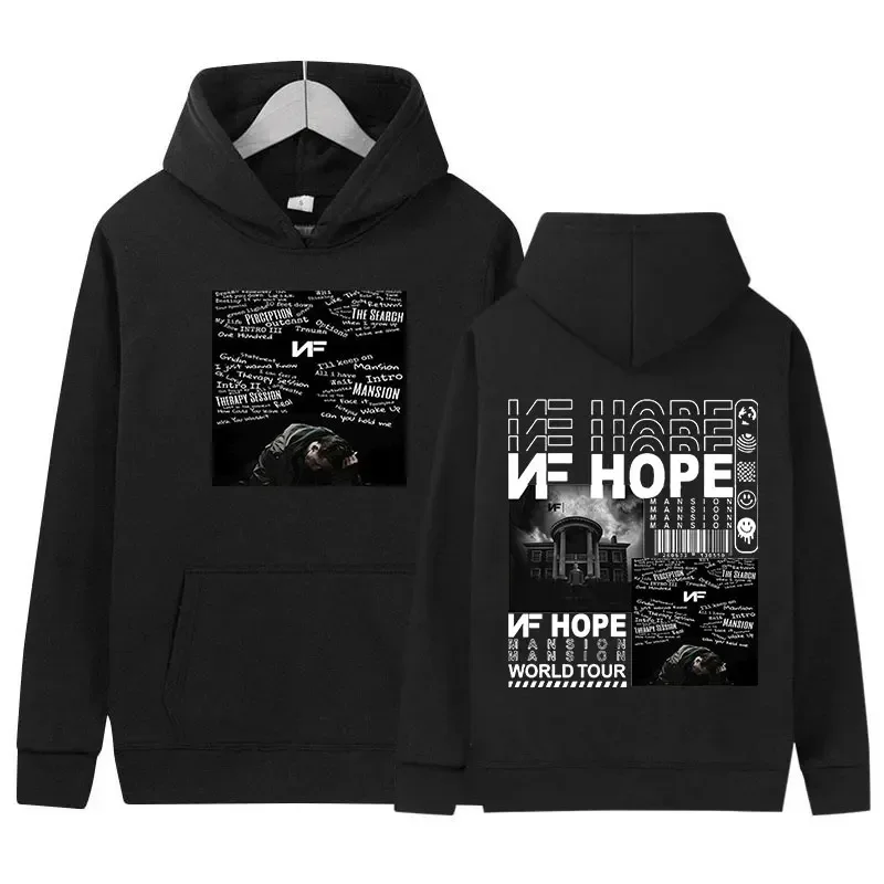 

Rapper NF Hope 2024 Concert Tour Hoodie Men Women Hip Hop Gothic Pullover Sweatshirt Retro Fashion Oversized Hoodies Streetwear