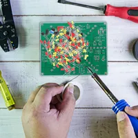 DIY Soldering Practice Kit Explosion LED Flowing Light Adjustable Speed Circuit Experiment Electronic Board Teaching Kit - Image 5