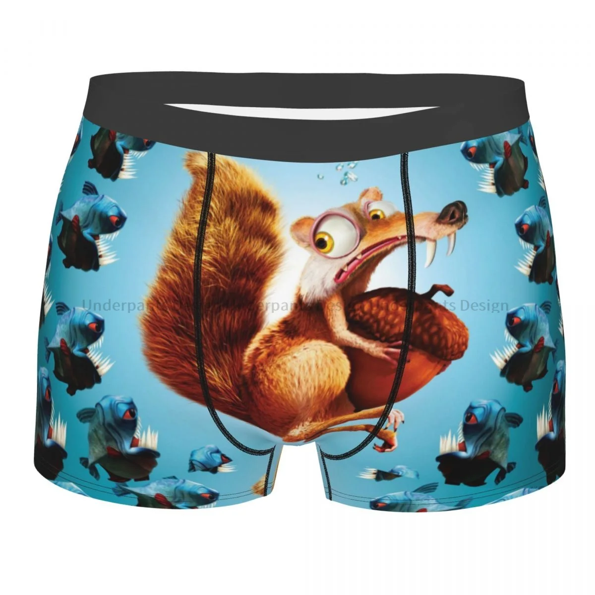 

Scared Ice Age Manfred Animated Film Underpants Breathbale Panties Men's Underwear Sexy Shorts Boxer Briefs