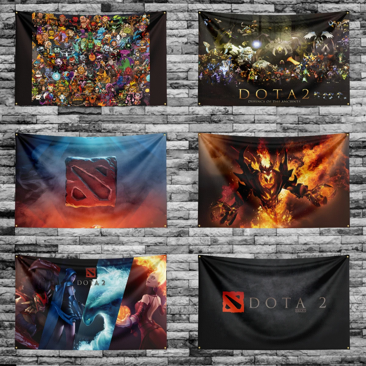 90X150CM Game Defenses of the Ancients-DotA2-Flag Polyester Digital Printed Game Tapestry Curtain For Decor