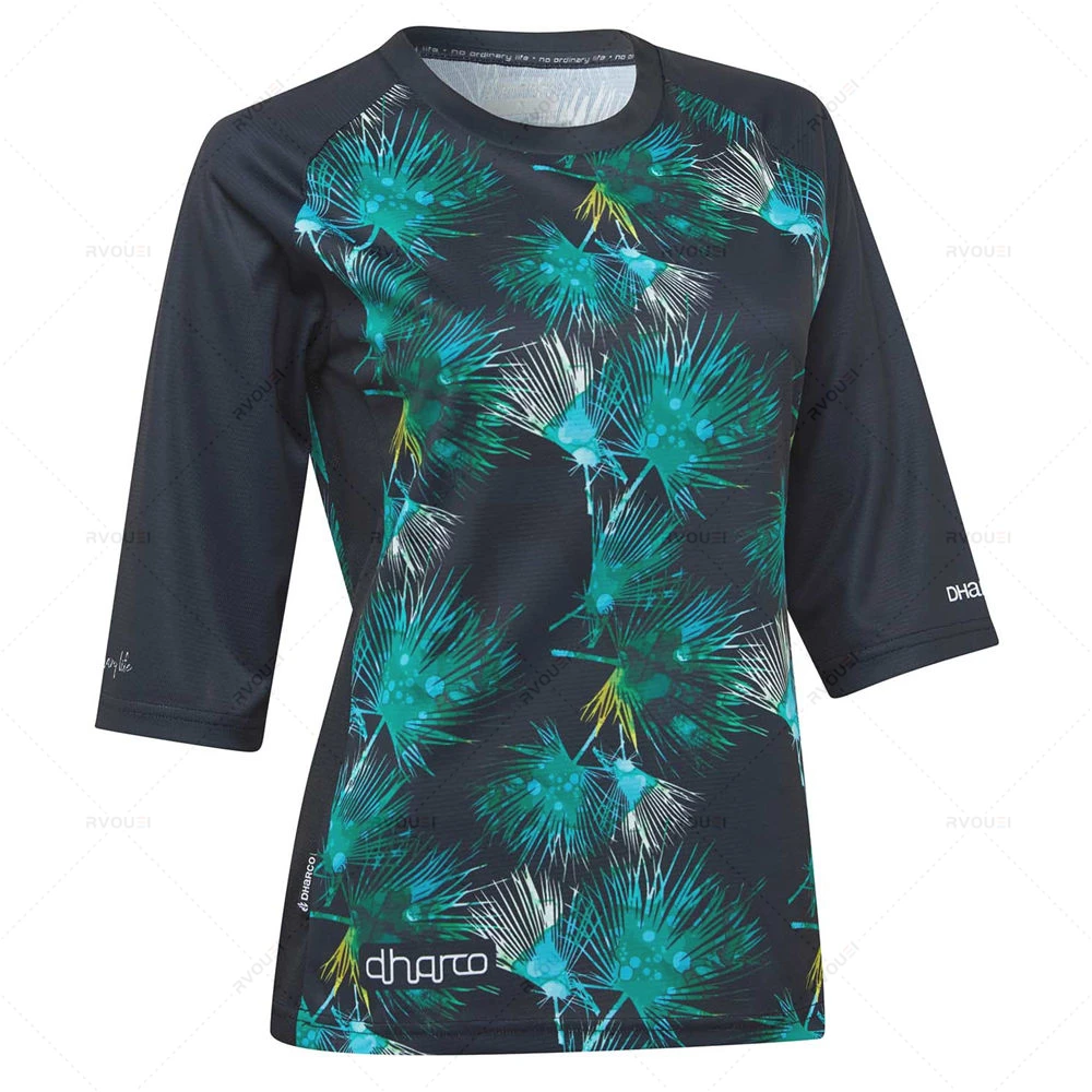 Enduro Short Sleeve Cycling Jersey for Women, MTB Bike Jersey, MX Bicycle Shirt, Cycling Clothing,