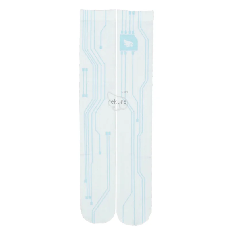 New Y2K Printing Above Knee Socks Fashion Girl Woman Sexy Soft Velvet Stockings Japanese Style Harajuku Socks for Women