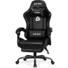 Video Gaming Chair with Footrest High Back Ergonomic Comfortable Office Computer Desk with Lumbar Support Height Adjustable 1