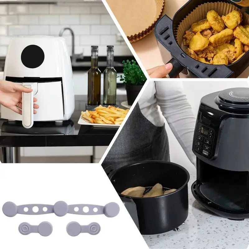 Air Fryer Magnet Silicone Buckle for fixing Parchment Paper high-temp resistant Silicone Magnetic Liner Holder Replacement Parts