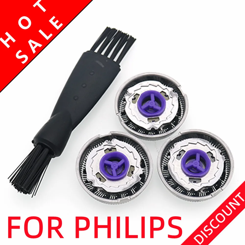 3pcs New Replacement Shaver Head Razor Shaving Blades for Philips HQ55 HQ56 HQ4+HQ3 6695 6879/HQ6695/HQ48 HQ5866 Free Shipping baili bp206 2 layers razor blades manual shaving cassette shaver butterfly twist open t shaped unisex 6 replace blade cassette