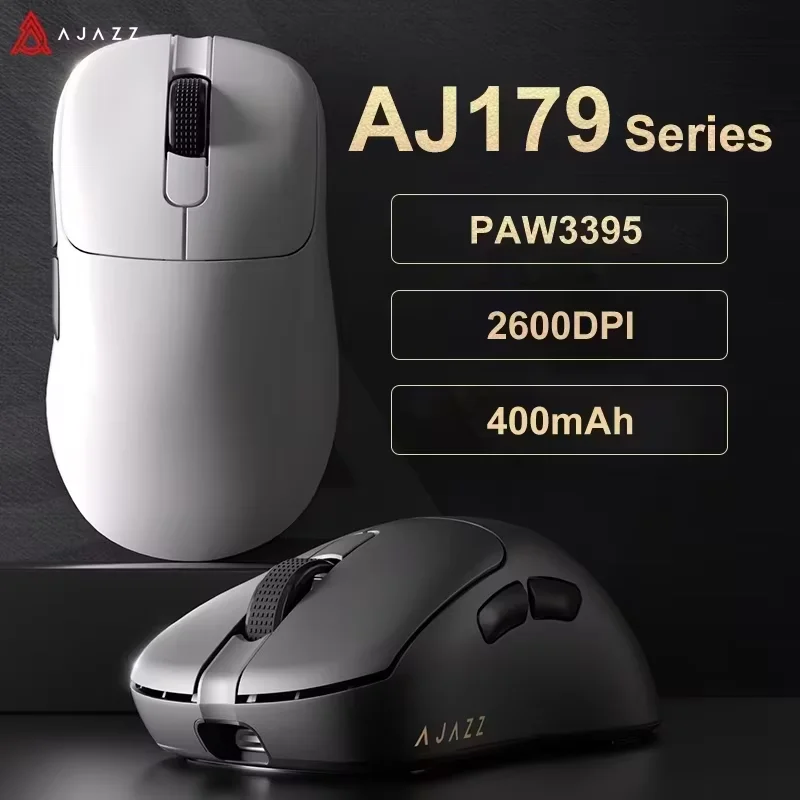 AJAZZ AJ179 PRO PAW3395 무선 게이밍 마우스(RGB 충전 베이스 포함) PC 게이머 노트북용 26000DPI 경량 인체공학적 마우스