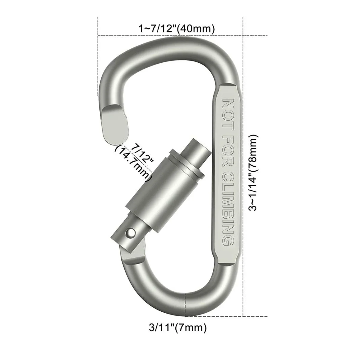 Pair of carabiner clips
