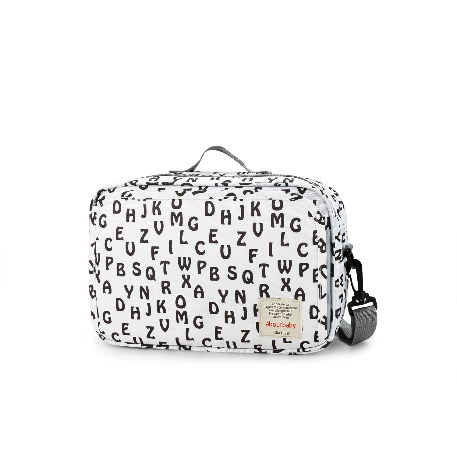 Fashionable Waterproof Wet/Dry Maternity Diaper Bag with Double Handles