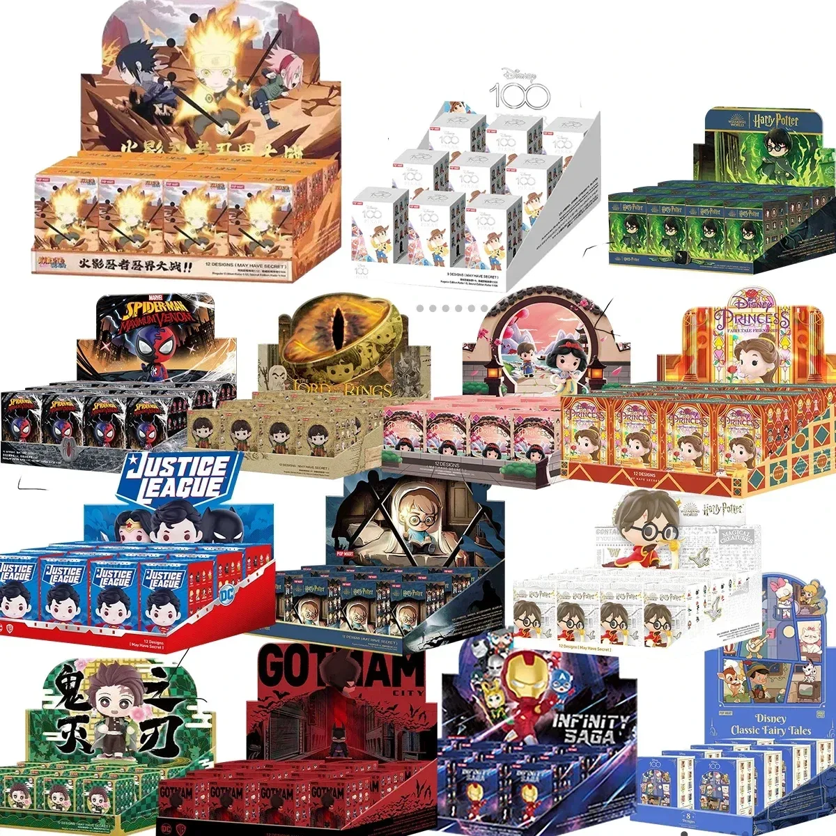 

Popmart Blind Box Whole Box Whole Sales Popular Ip Harry Potter Mystery Box Disney Naruto Demon Slayer Spider Man Lucky Box