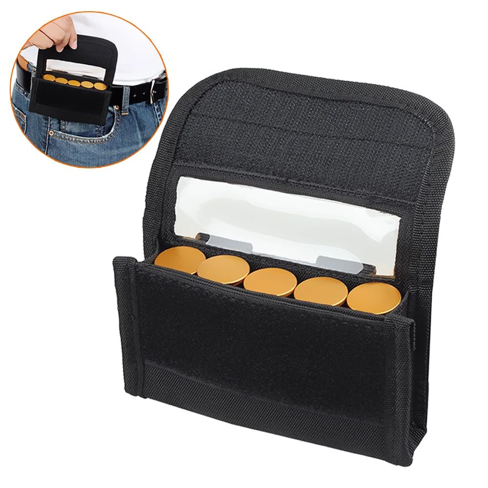 5 Round Tactical Molle Shell Holder Portable 12/20GA Shotshell Carrier ...