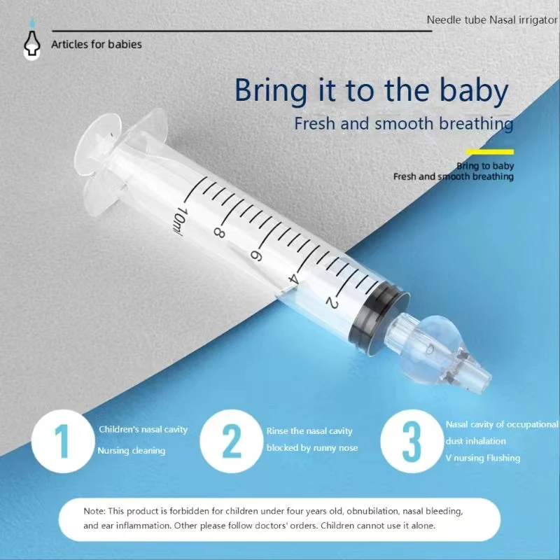 10ML/20ML Baby Nasal Aspirator Syringe Baby Nose Cleaner Rhinitis Nasal Washer Irrigator Baby Nose Washing for Children 4