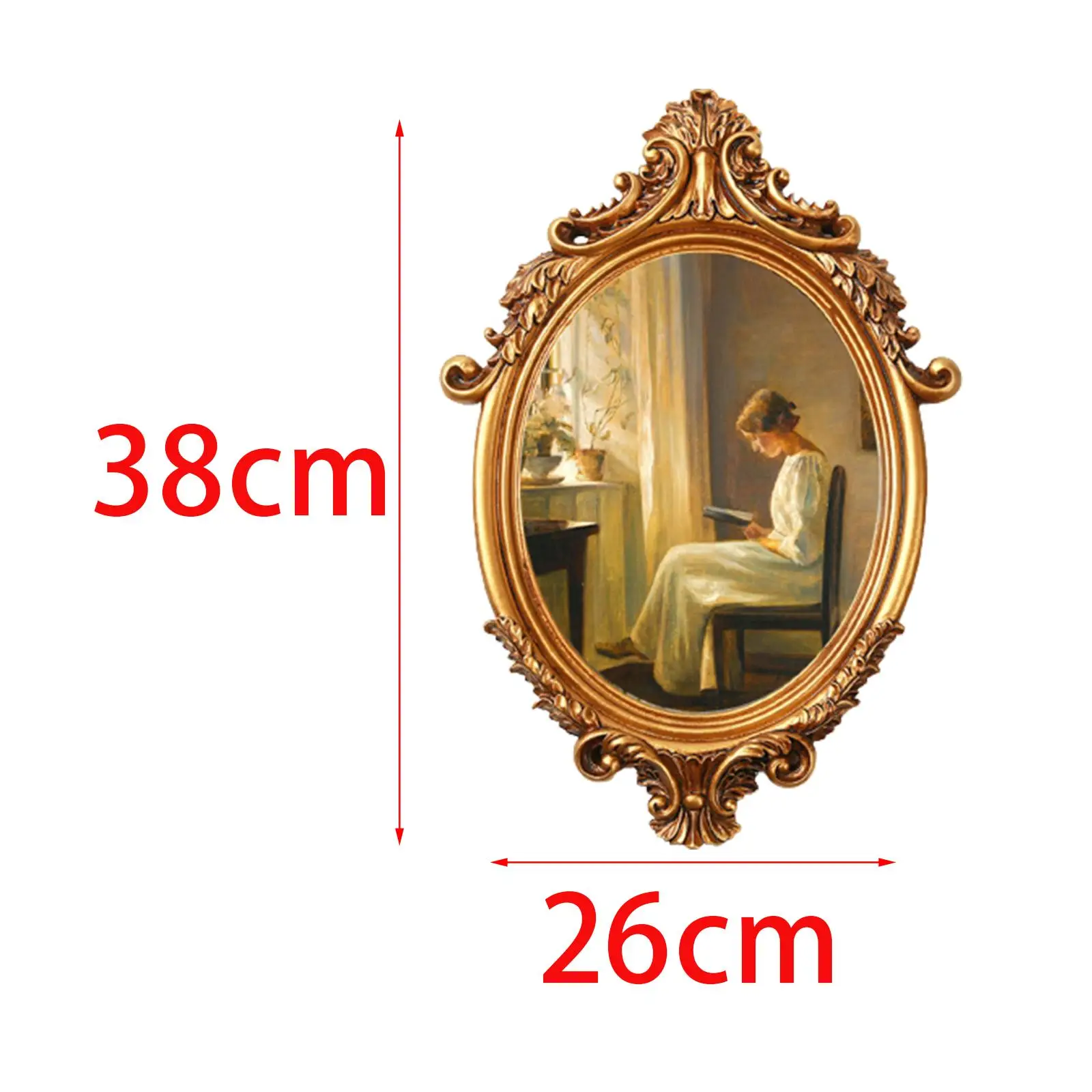 Photo Frame Living Room Ornate Resin Picture Frame Mounting Display Frame Vintage Photo Frame Tabletop Display Holder Stand