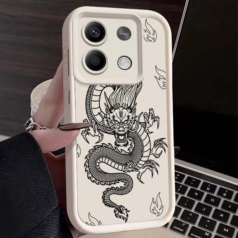 Dragon Pattern Soft TPU Silicone Phone Case