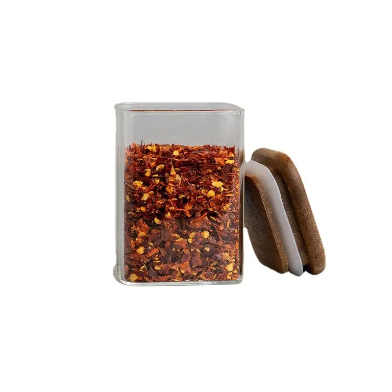 Buy Wholesale China Customizable Size Glass Spice Jars With Acacia