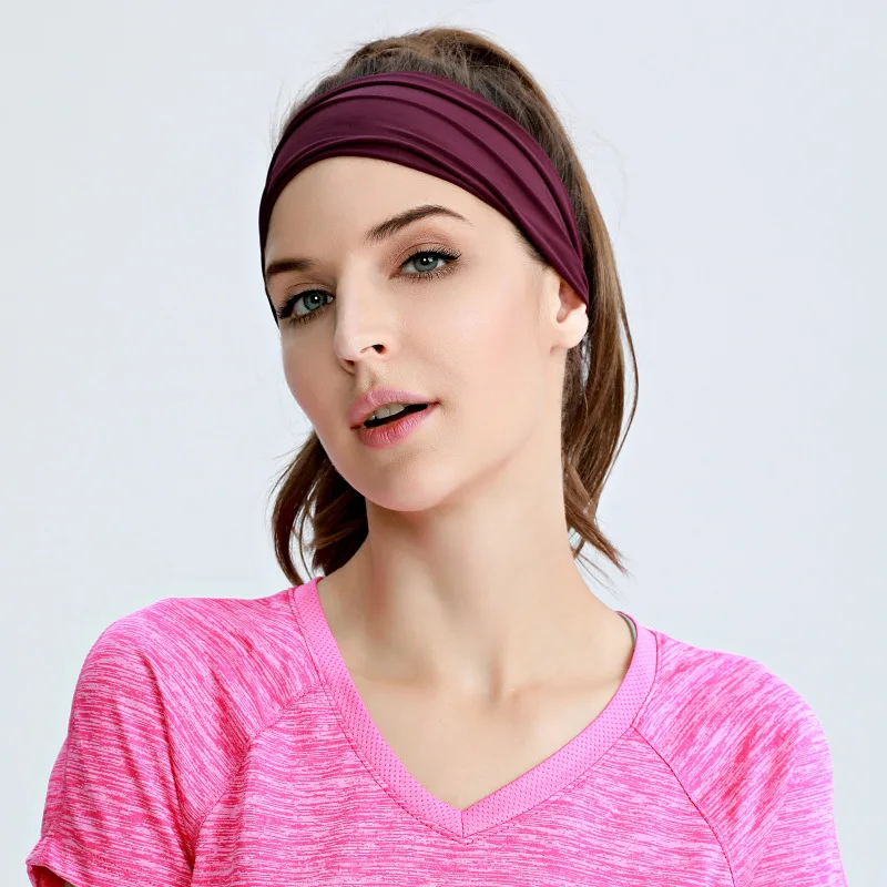New Generation Breathable Sweat Guide Scarf Forehead Protection Hair Restraint Yoga Fitness Sports Headband Female Head Bands