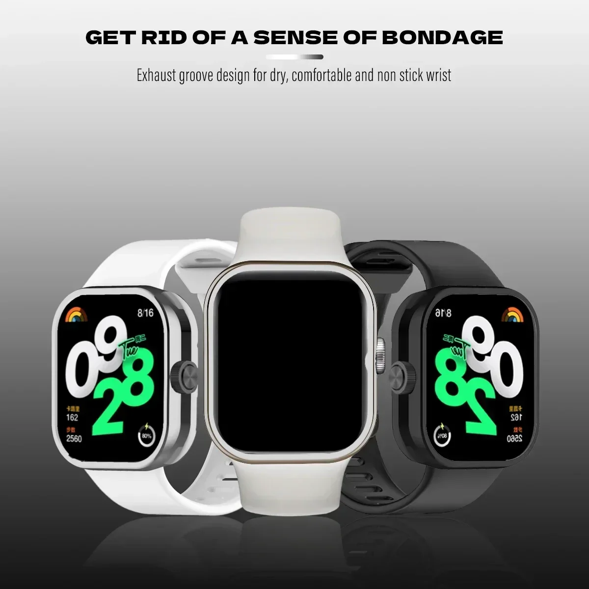 Silicone Strap with Protective Case