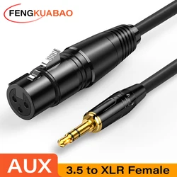 Premium XLR to 3.5mm Jack Balanced Audio Cable - 5m (AUX 3.5mm to XLR)