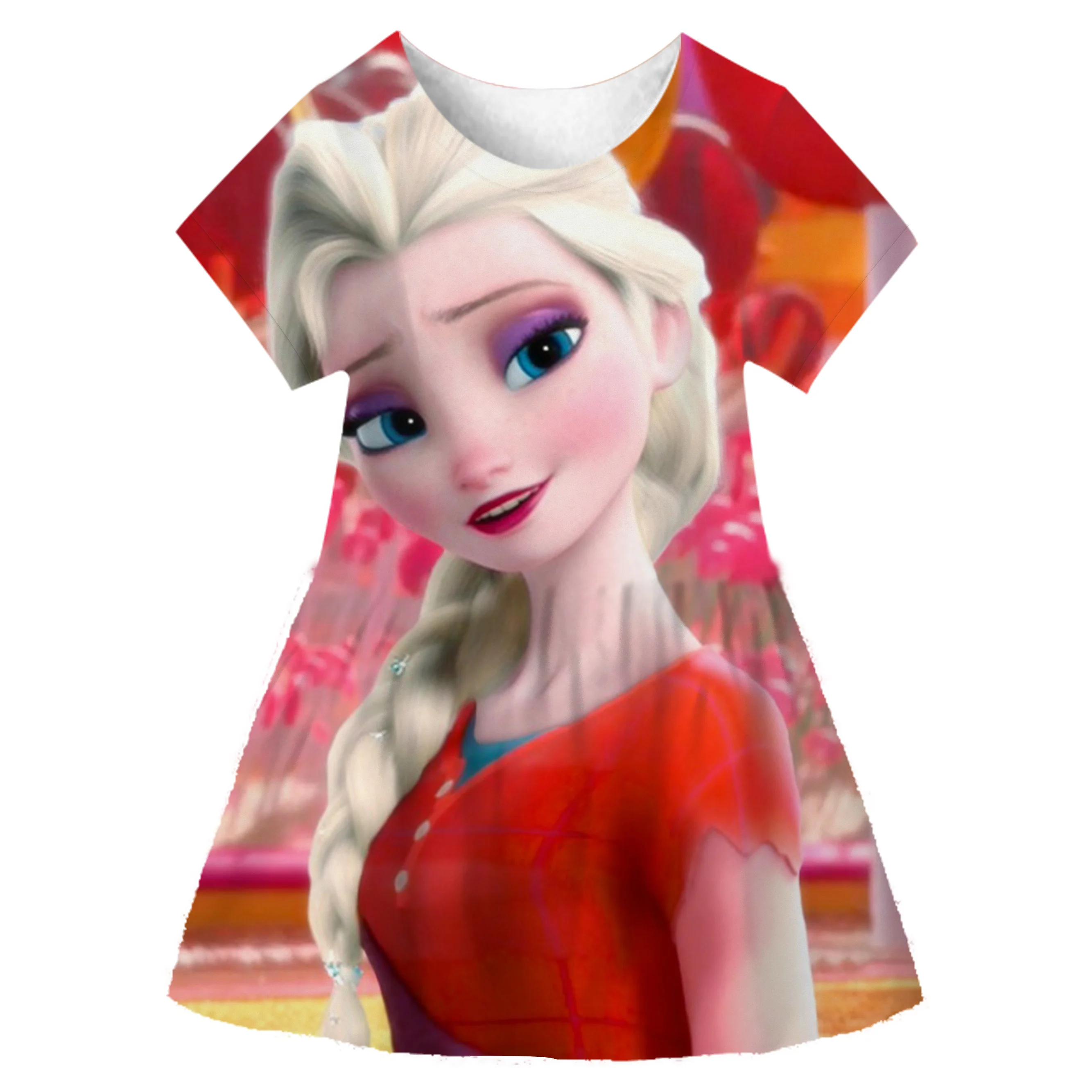 

Летнее платье принцессы Эльзы и Анны, костюм для девочек «Холодное сердце», 2 платья принцессы для косплея, детская юбка вечерние на Рождество и день рождения