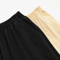 Plus Size Straight Leg Pants Women's Elastic Waist Loose Pants New 2024 Street Women's Casual Clothing Home Trousers - Image 6