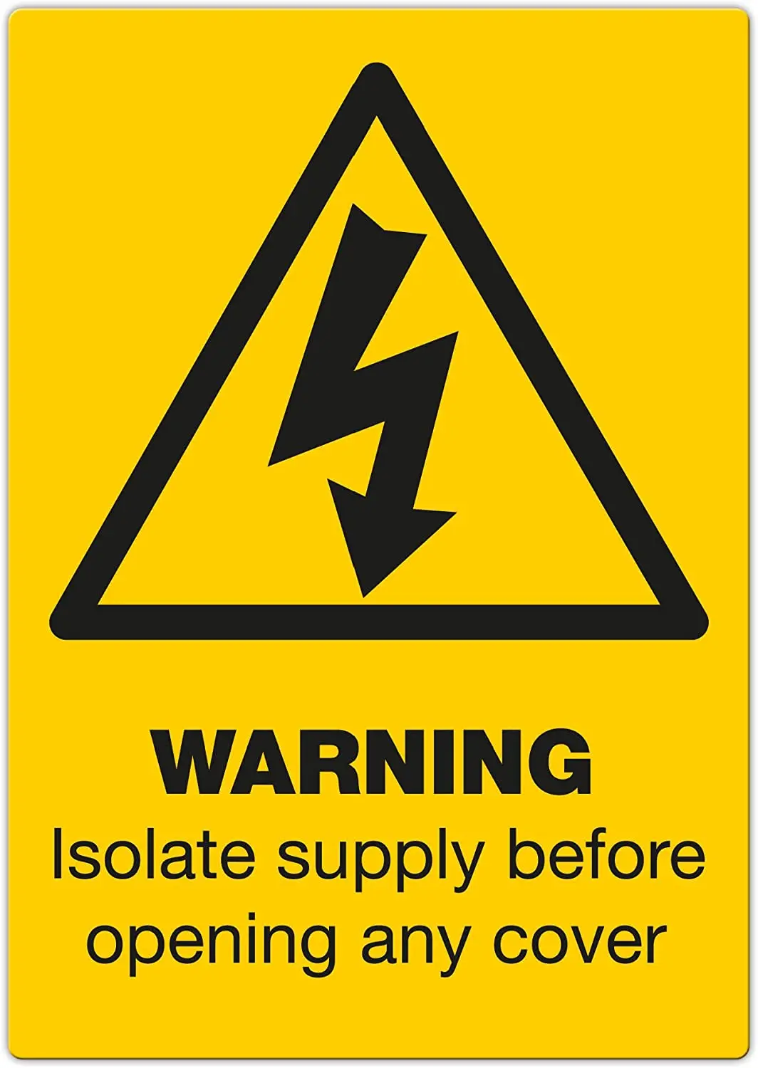 

Этикетка с предупреждением об изоляции, подходит для источника питания распределительной комнаты