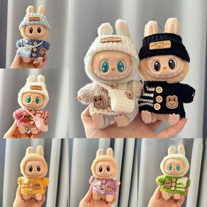 Labubu Sitting Party Series I & II – Bunny Sweater Outfit (Clothes Only, No Doll Included) 1