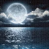 70*100cm 2000pcs Advanced Paper Jigsaw Puzzle Magical Moon Landscape Painting Stress Reducing Blazing with Color Christmas Gift 2