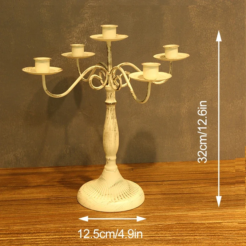 Vintage Candelabra Candle Holder for New Year and Home Decoration custom home decor accessories