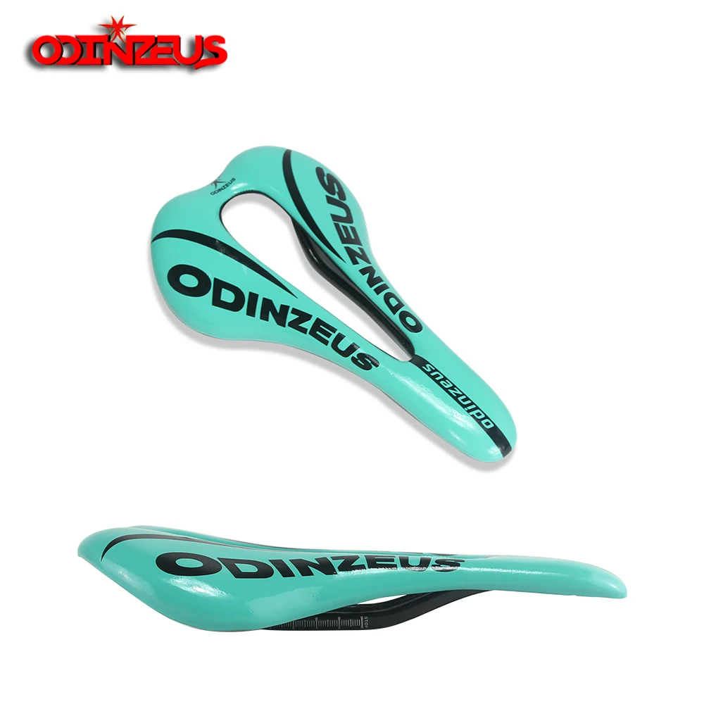 

ODINZEUS Carbon Fiber/Pu Leather Bike Saddle Ultra Light Five Colors Road MTB Saddle Fits 7*9mm Bike