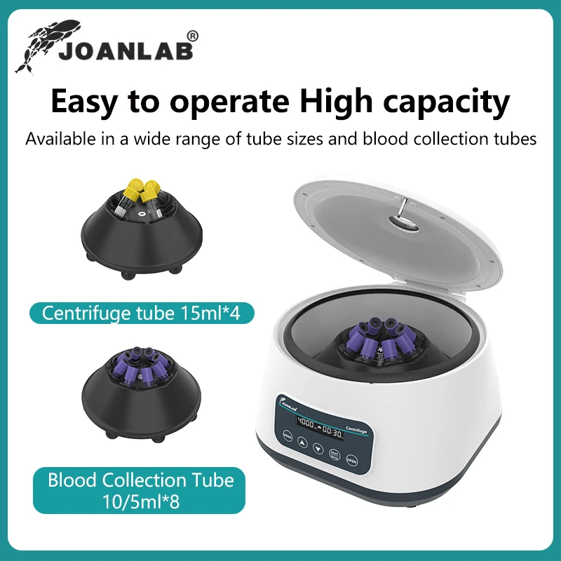 JOANLAB Prp Plasma Centrifuge Laboratory Cgf Centrifuge Machine 5/10ml Blood Collection Tube 15ml Tube 1717xg 4000rpm
