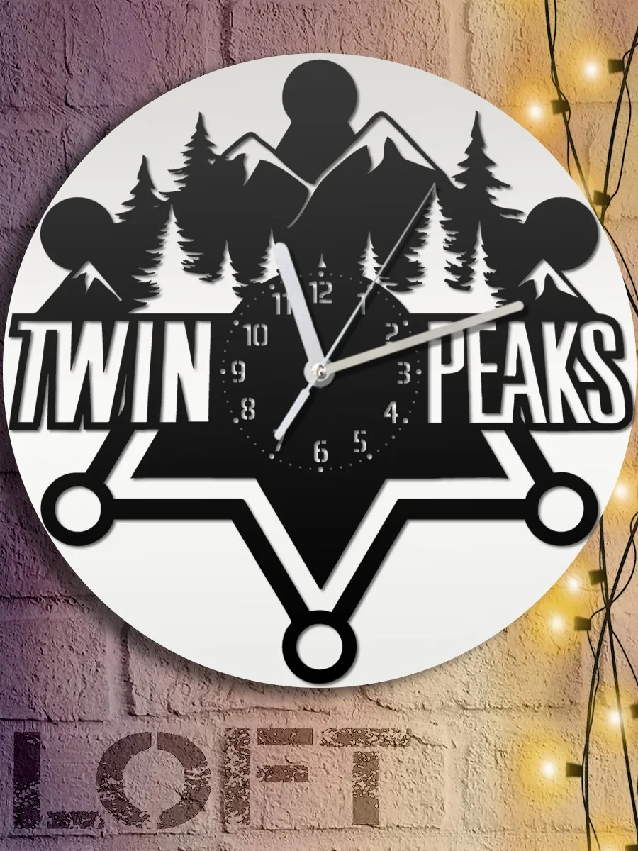 Настенные часы на кухню интерьерные декоративные сериалы twin peaks твин пикс - 482 |