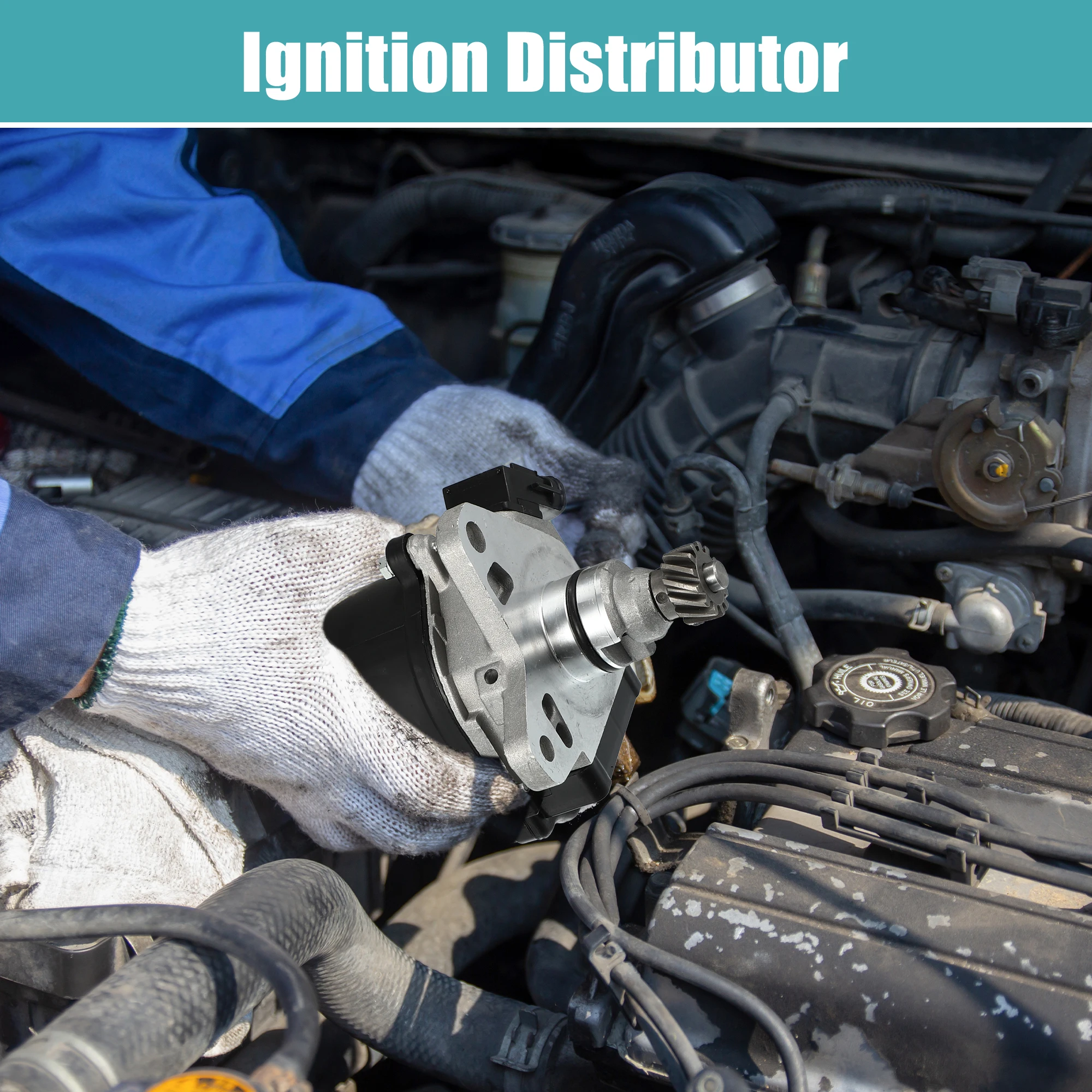 UXCELL Ignition Distributor for Toyota T100 Tacoma 4Runner L4 2.4L 2.7L 1905075020 TY42
