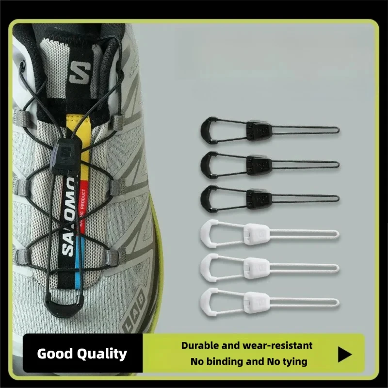 View of 1Pair Elastic Shoelaces Without Ties No Tie Shoe Laces for Sneakers ...