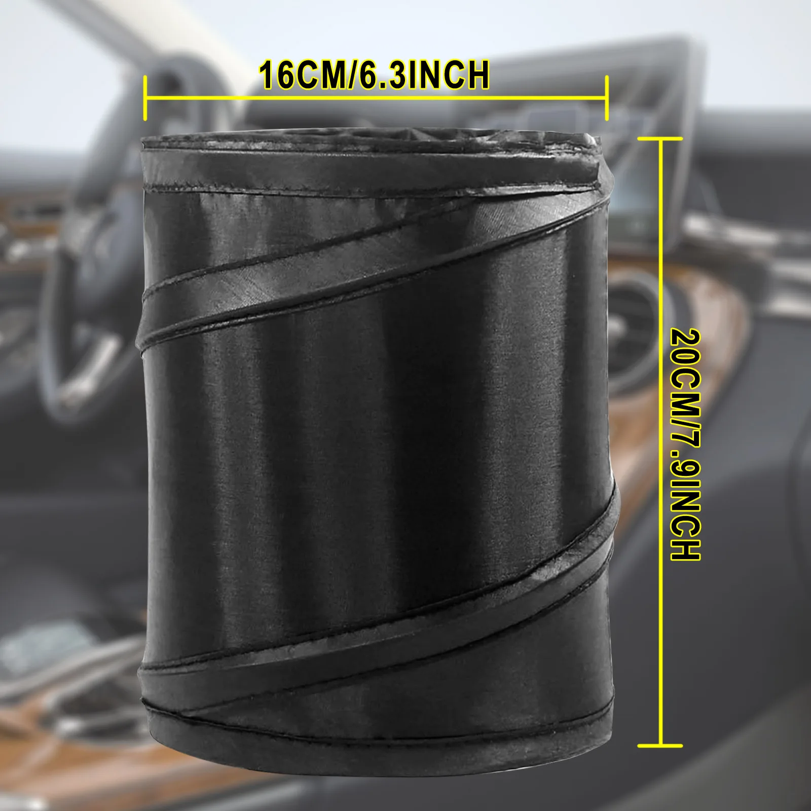 Car Trash Can Leak-Proof Waterproof Collapsible Pop Up Trash Bag for Car Portable Garbage Bin Waste Basket Bin Rubbish car trash can car trash bag