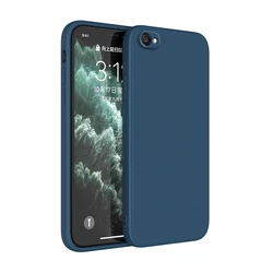 Premium Liquid Silicone Soft Phone Case - Luxury Classic Cover - iPhone 6 Plus 6 sPlus (Dark Blue)