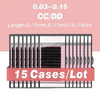 15 trays CC / DD curl 0.03-0.15Eyelash Extension Thin and Soft Material Volume Lash Individual Eyelashes 1