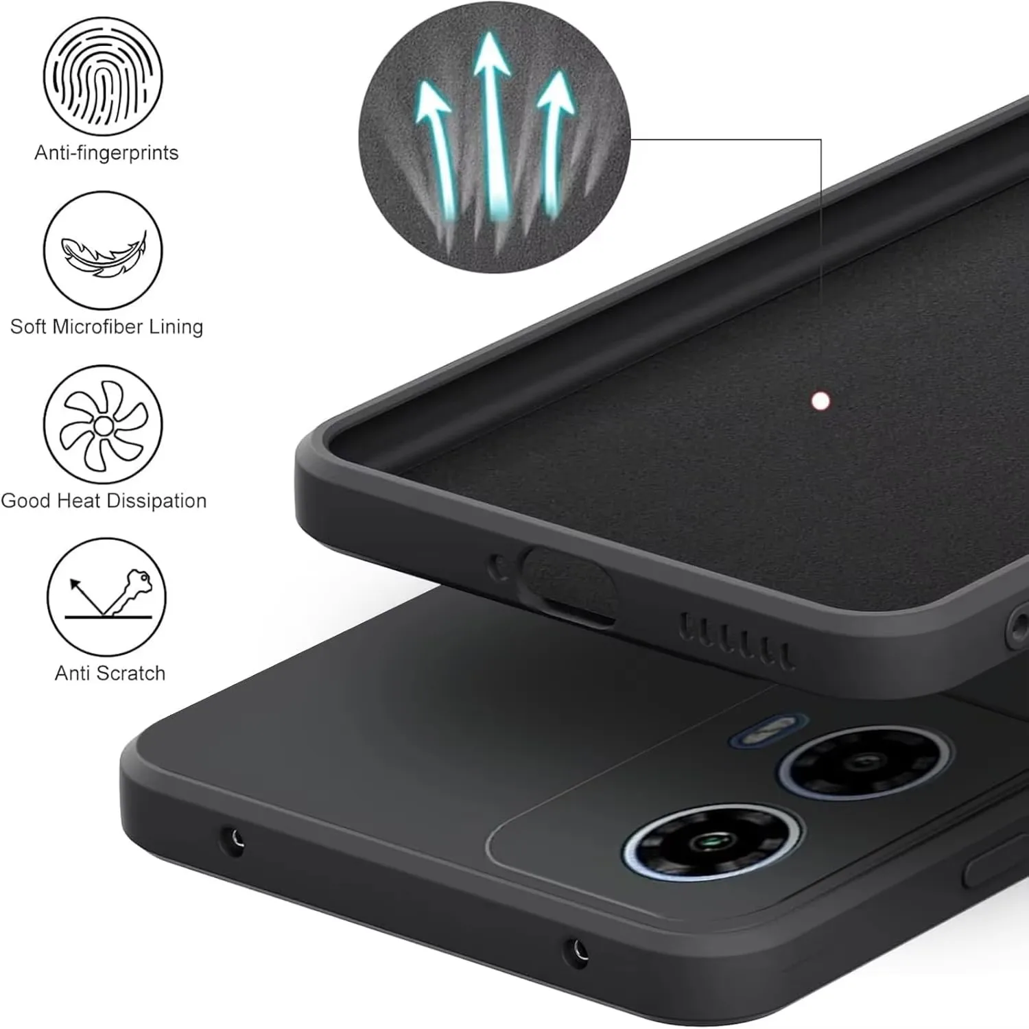 Premium Liquid Silicone TPU Protective Phone Case - Vibrant Color Series