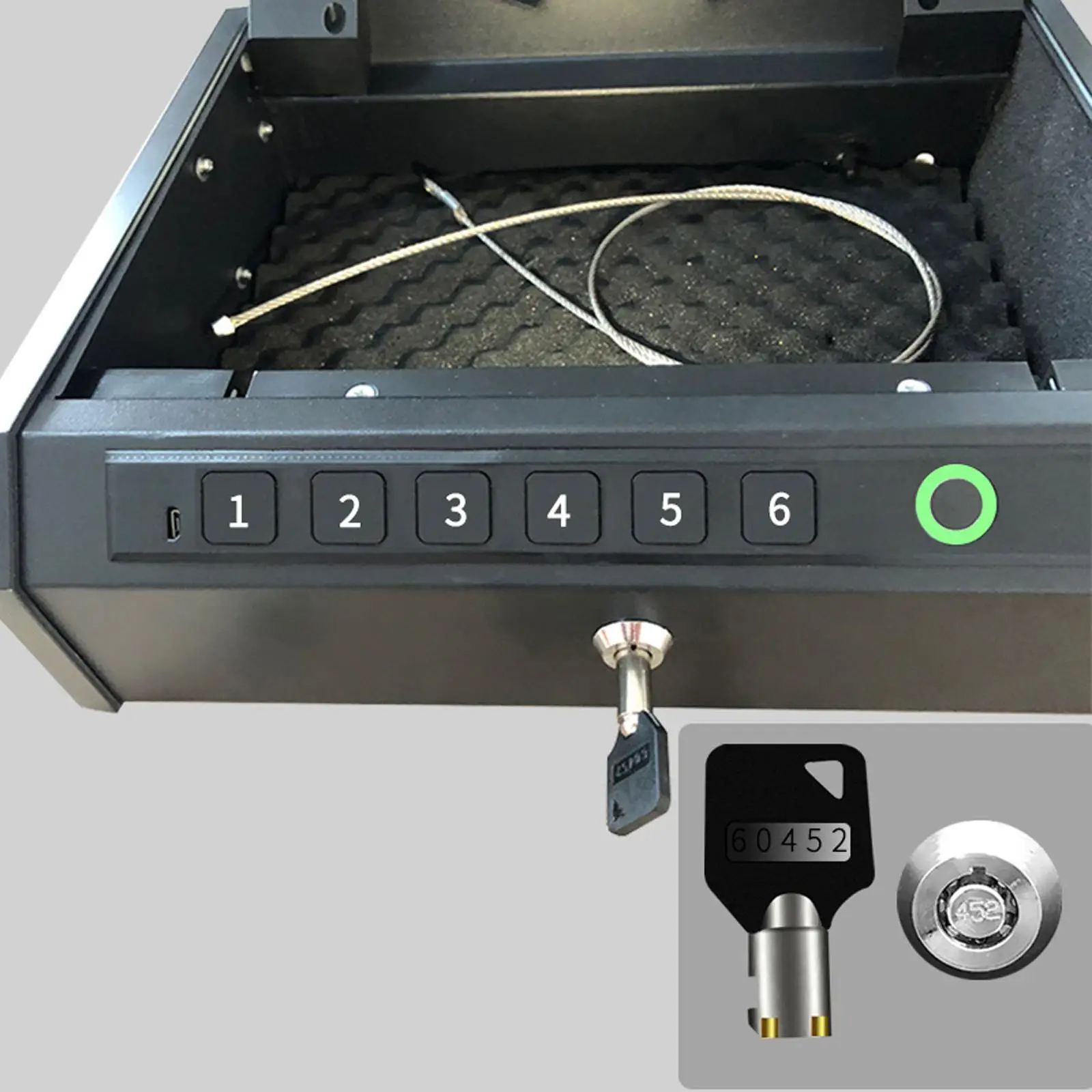 Mini Safe Box Large Capacity Safe Device Security Case Portable Insurance Storage Box for Outdoor NightStand Office Beach Travel Mini Safe Box Large Capacity Safe Device Security Case Portable Insurance Storage Box for Outdoor NightStand Office Beach Travel