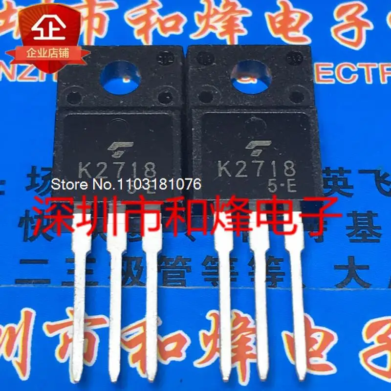 

(10PCS/LOT) 2SK2718 K2718 TO-220F 900V 2.5A New Original Stock Power chip