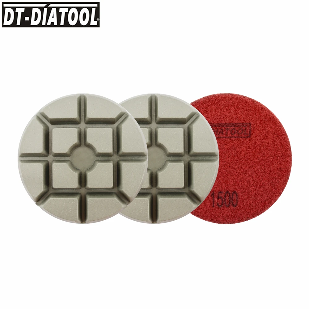 

9 шт., зернистость #1500, диаметр 4 дюйма, Алмазные полировальные колодки для бетона, толщина 10 мм, диаметр 100 мм, Восстановленный шлифовальный диск для цементного пола