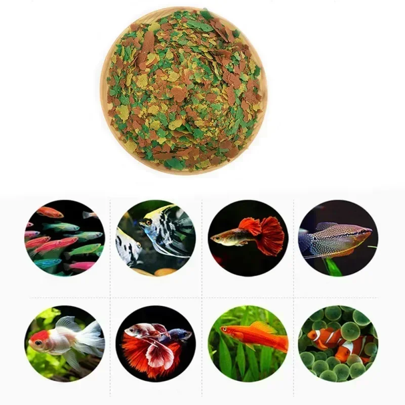 Fish food Fish Food Coloring and Brightening Feed High-nutrient Tropical Fish Growth Healthy Food Flakes