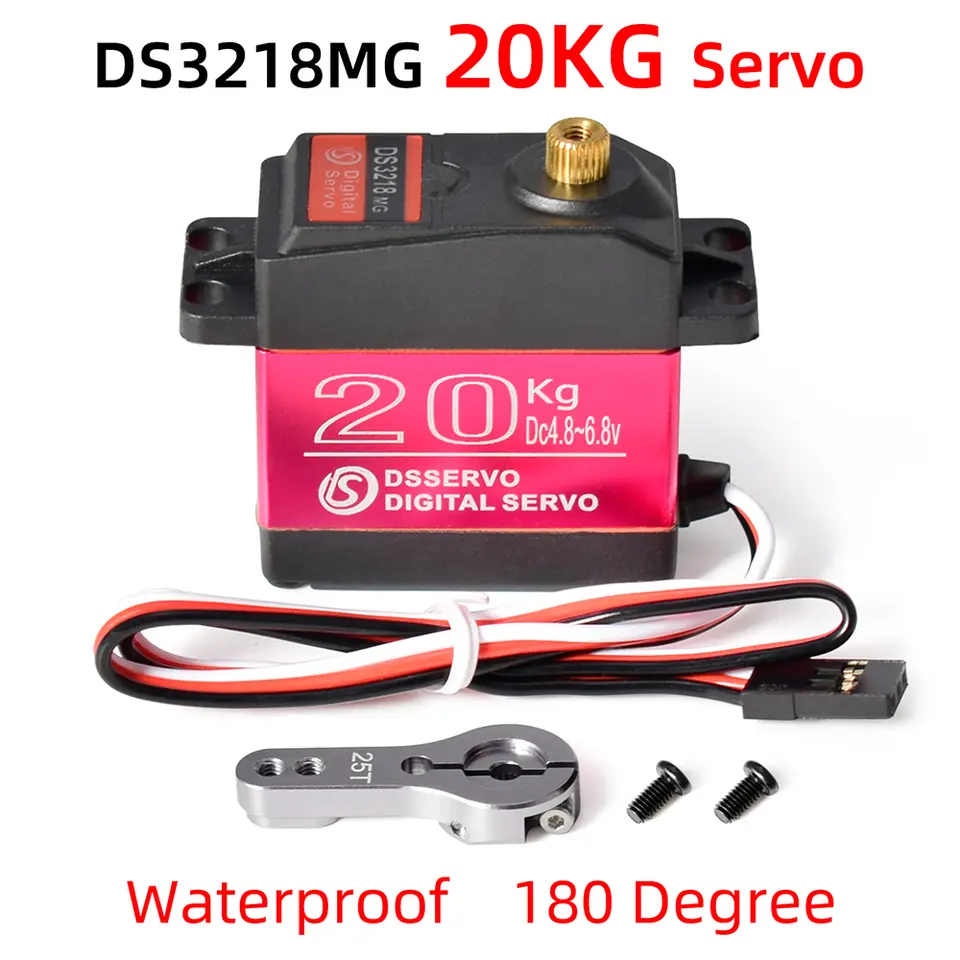 Dsservo Waterproof RC Servo DS3218 20KG DS3225 25KG DS3235 35KG 180/270 Degree for 1/8 1/10 1/12 RC Car Metal Gear Digital Servo image 13