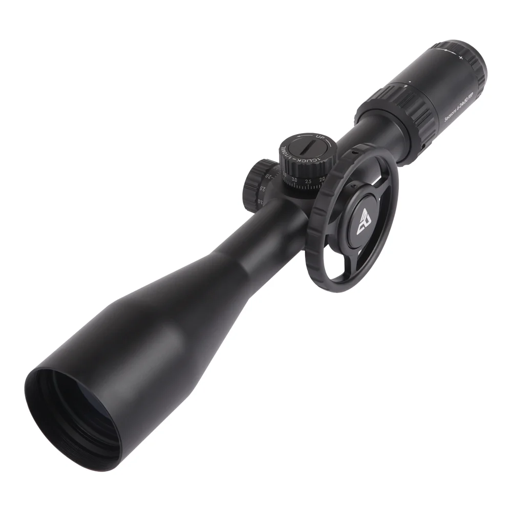 Rifle Scopes 6-24x50-FFP 8 yds Focus 30mm Tube 1/10Mil Adjust Zero Lock Glass Etched Reticle Hold .338 Red Win Seasons rifle scope