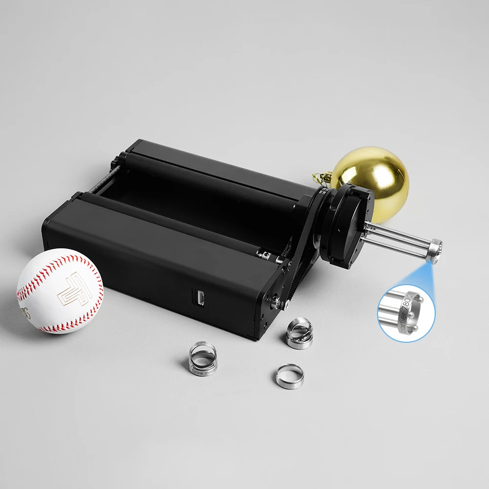 

4-in-1 Y-axis Rotary Roller, Rotary Roller Engraving Module for Marking for Engraving Cylindrical Objects