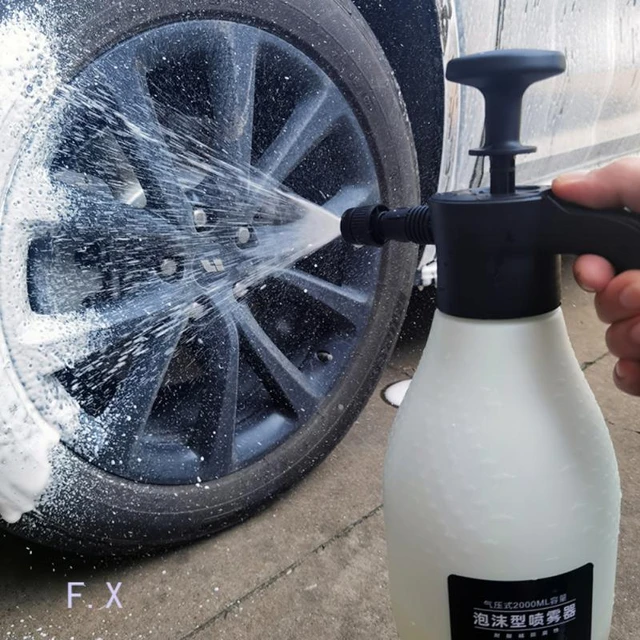 1.5L Hand Pump Foam Sprayer Handheld Pressurized Foam Cannon Snow Foam Car  Wash Spray Bottle Car Window Cleaning Sprayer - AliExpress