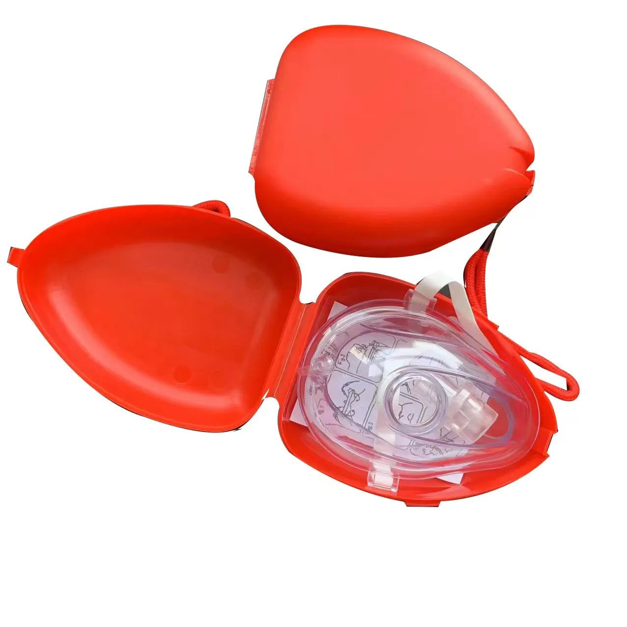 Outdoor Camping Artificial Respiration One-Way Breathing Valve Mask First Aid CPR Training Breathing Rescuers Mask Accessories first aid mask