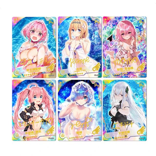 Japanese Anime Kawaii Goddess Story Cards Collection box Kids Birthday Gift Game Hobby collectibles rare Cards for children toys 3