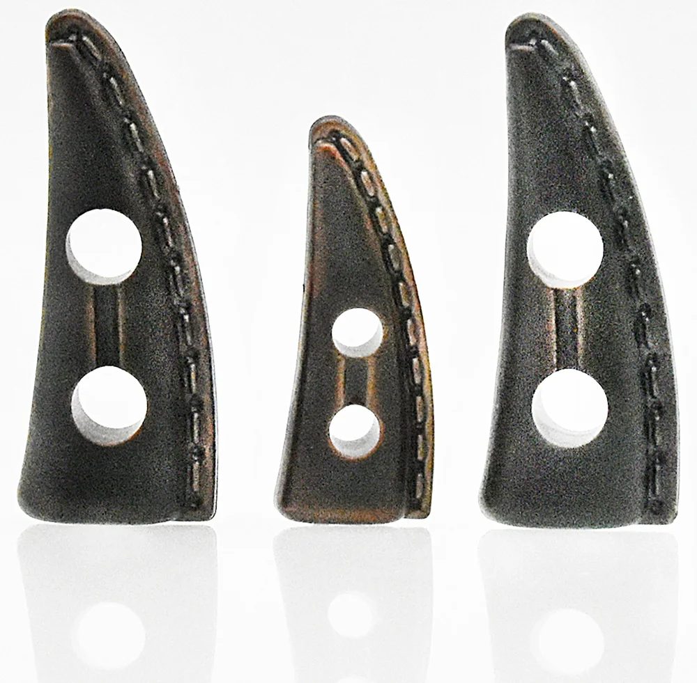 Imitation Kunstleder Horn Schnalle Harz Knöpfe braun dekorative Näh zubehör Kleidung Mantel Knopf 2 Löcher 5pcs 10pcs – Detail 1