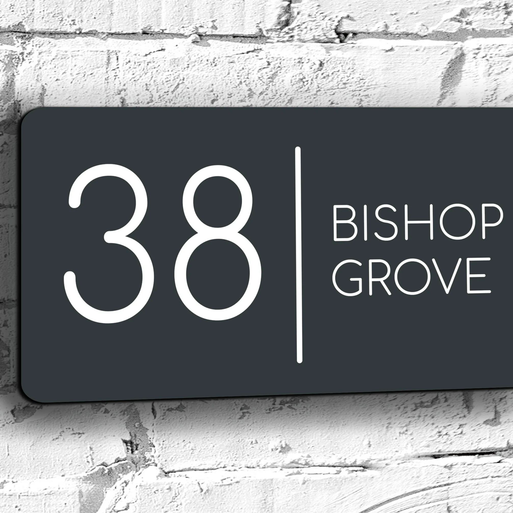 Targa Casa Contemporanea Insegna Targa Numero Porta 1