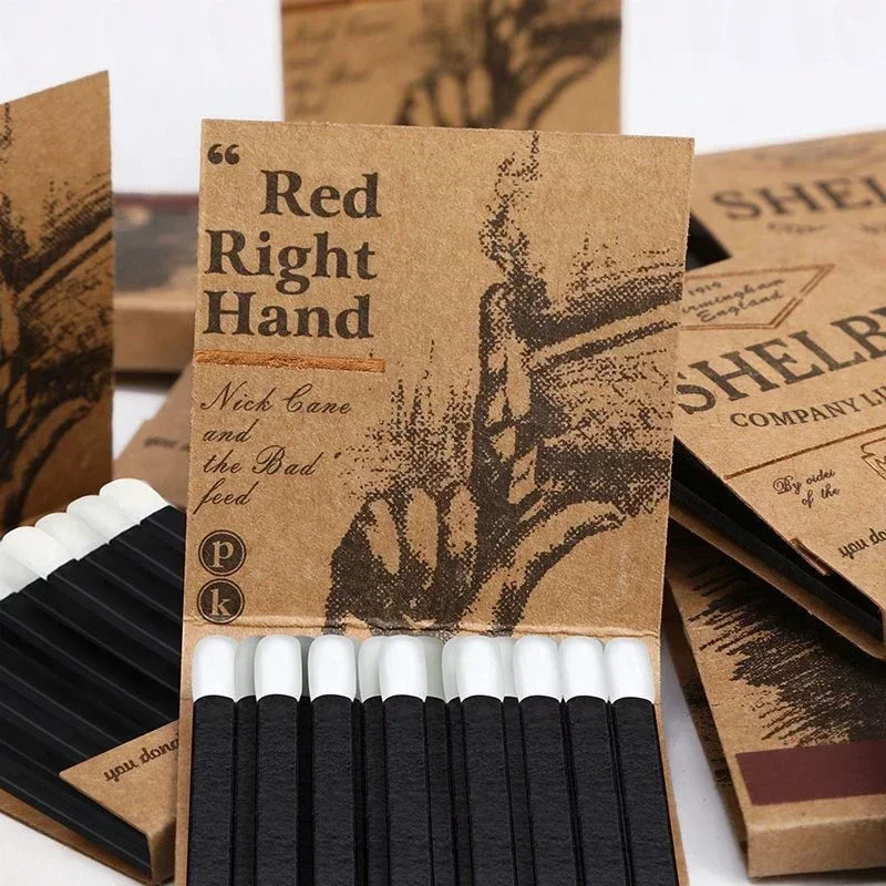 Description Picture 4 of item10 Boxes Match high-end creative personalized retro match disposable match box birthday wedding gifts for guests party favors