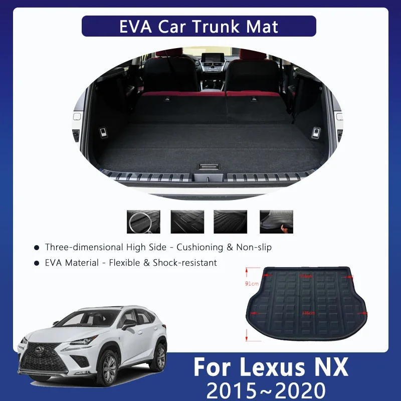 

Car EVA Rear Trunk Mat For Lexus NX NX300h NX200T NX300 2015~2020 Waterproof Trunk Storage Pad Cargo Carpet Rug Auto Accessories